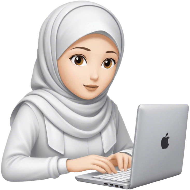 Person peeking from behind a laptop